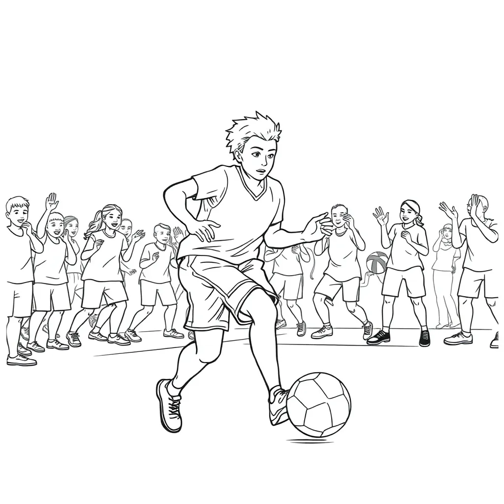 Sports coloring page