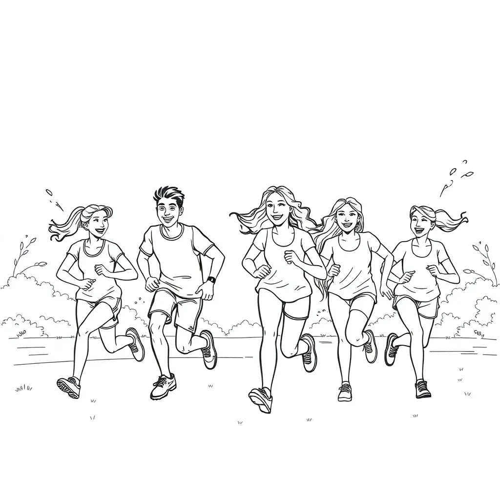 Sports coloring page