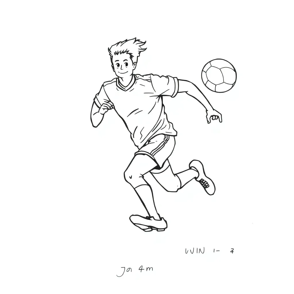 Sports coloring page