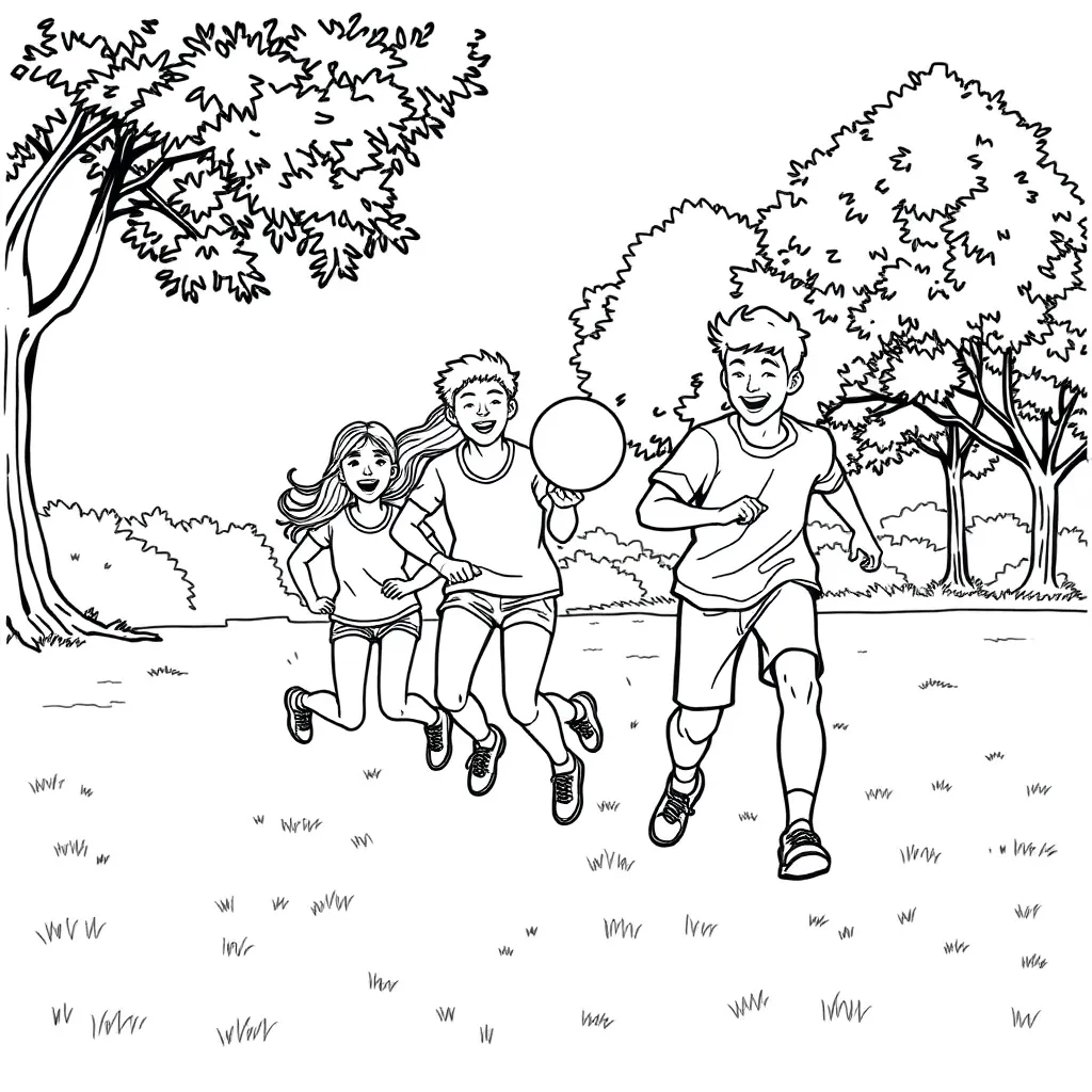 Sports coloring page