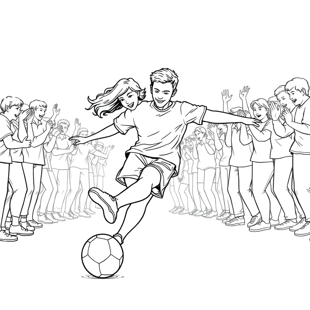 Sports coloring page