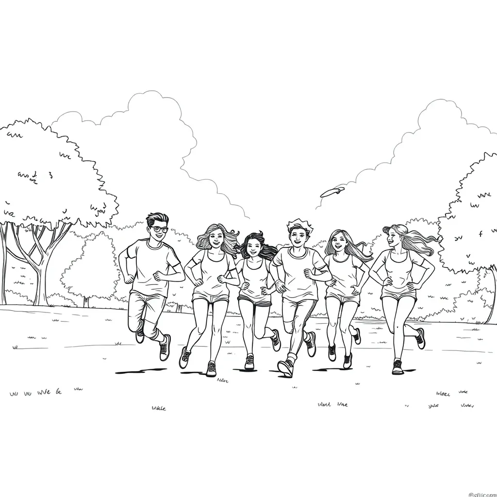 Sports coloring page