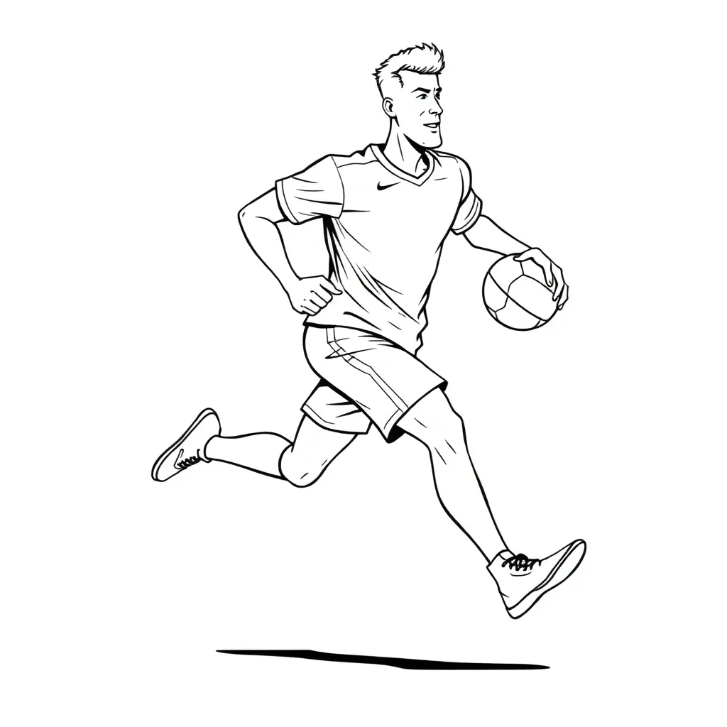 Sports coloring page