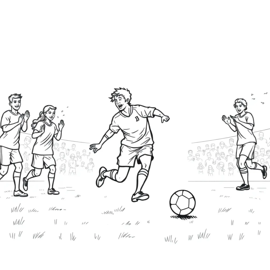 Sports coloring page