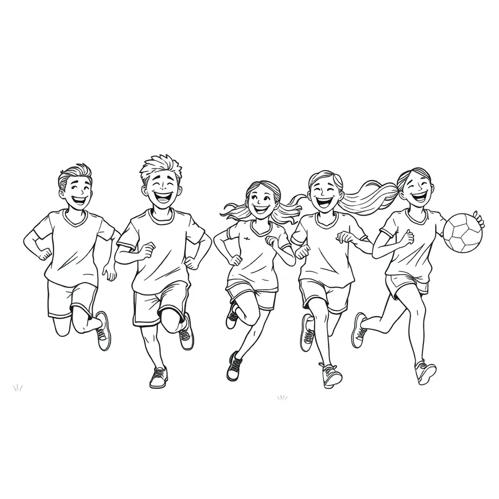 Sports coloring page