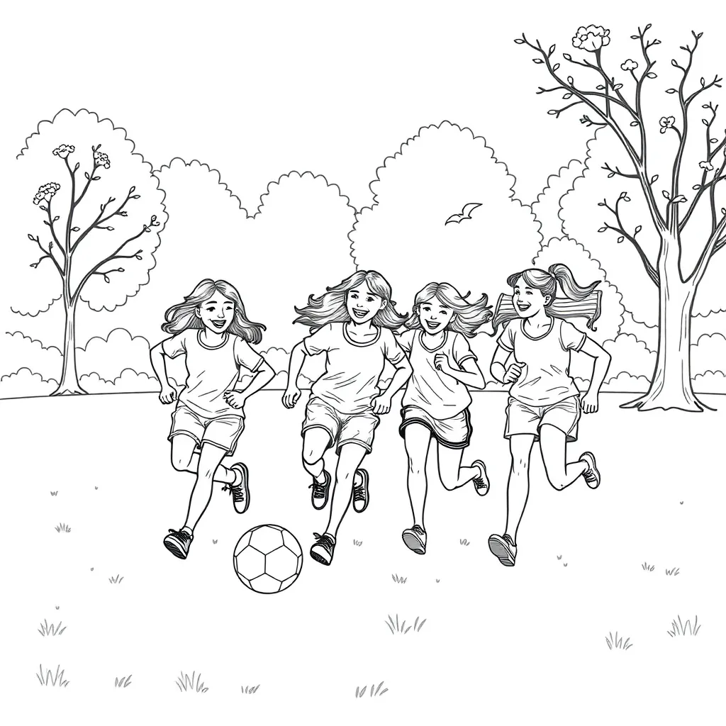 Sports coloring page