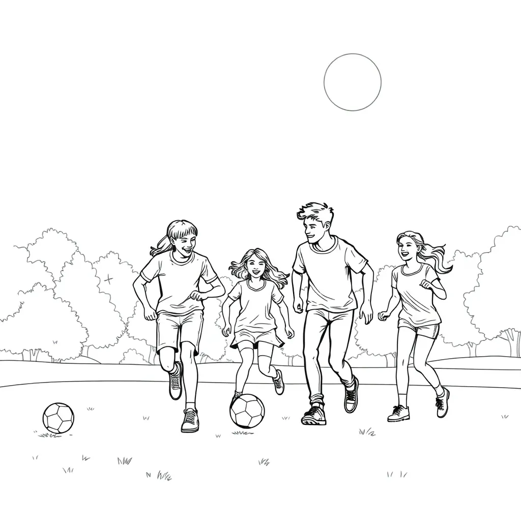 Sports coloring page