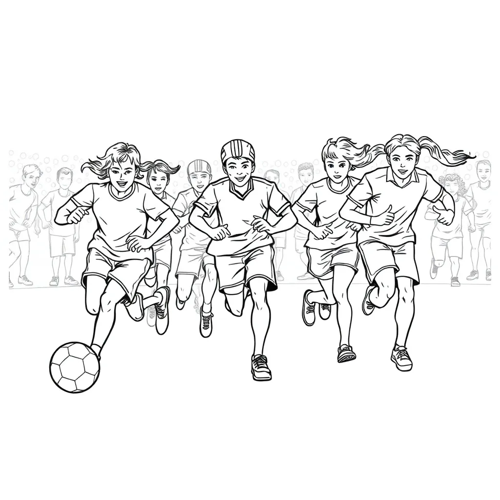 Sports coloring page
