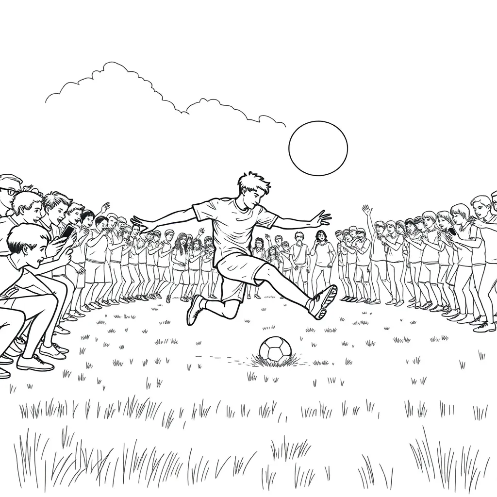 Sports coloring page