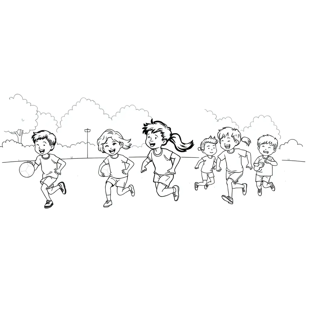 Sports coloring page