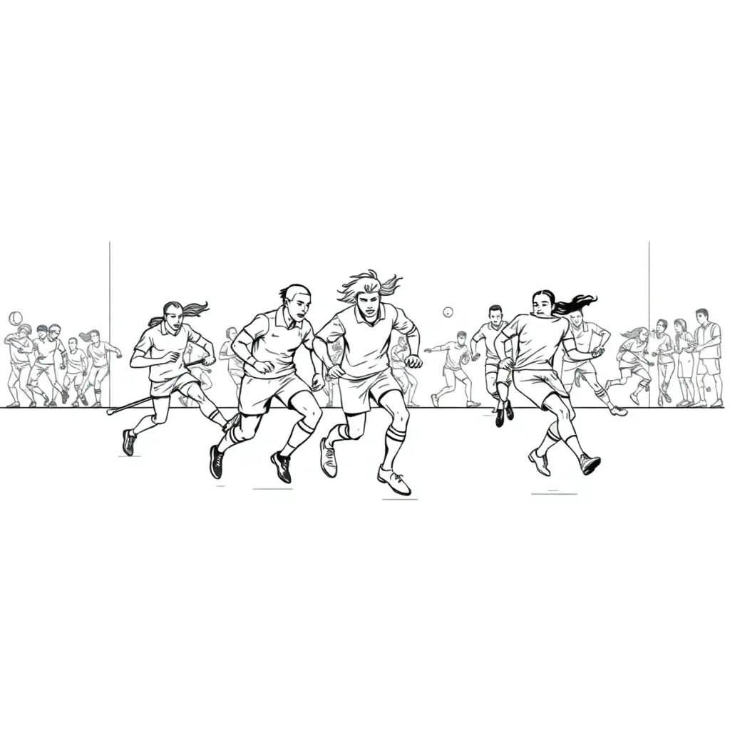 Sports coloring page