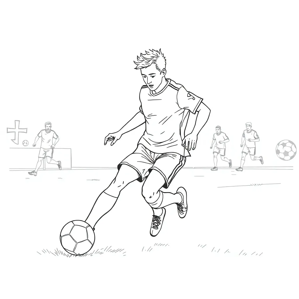 Sports coloring page