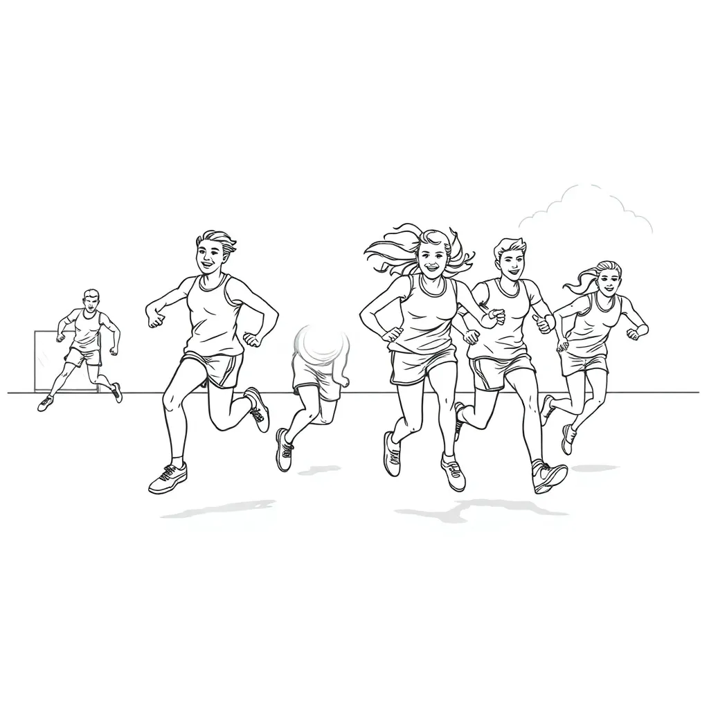 Sports coloring page