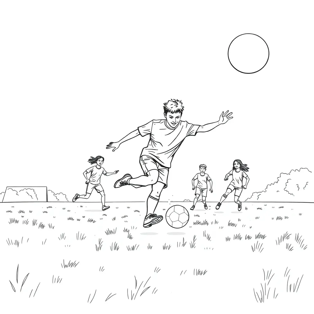 Sports coloring page