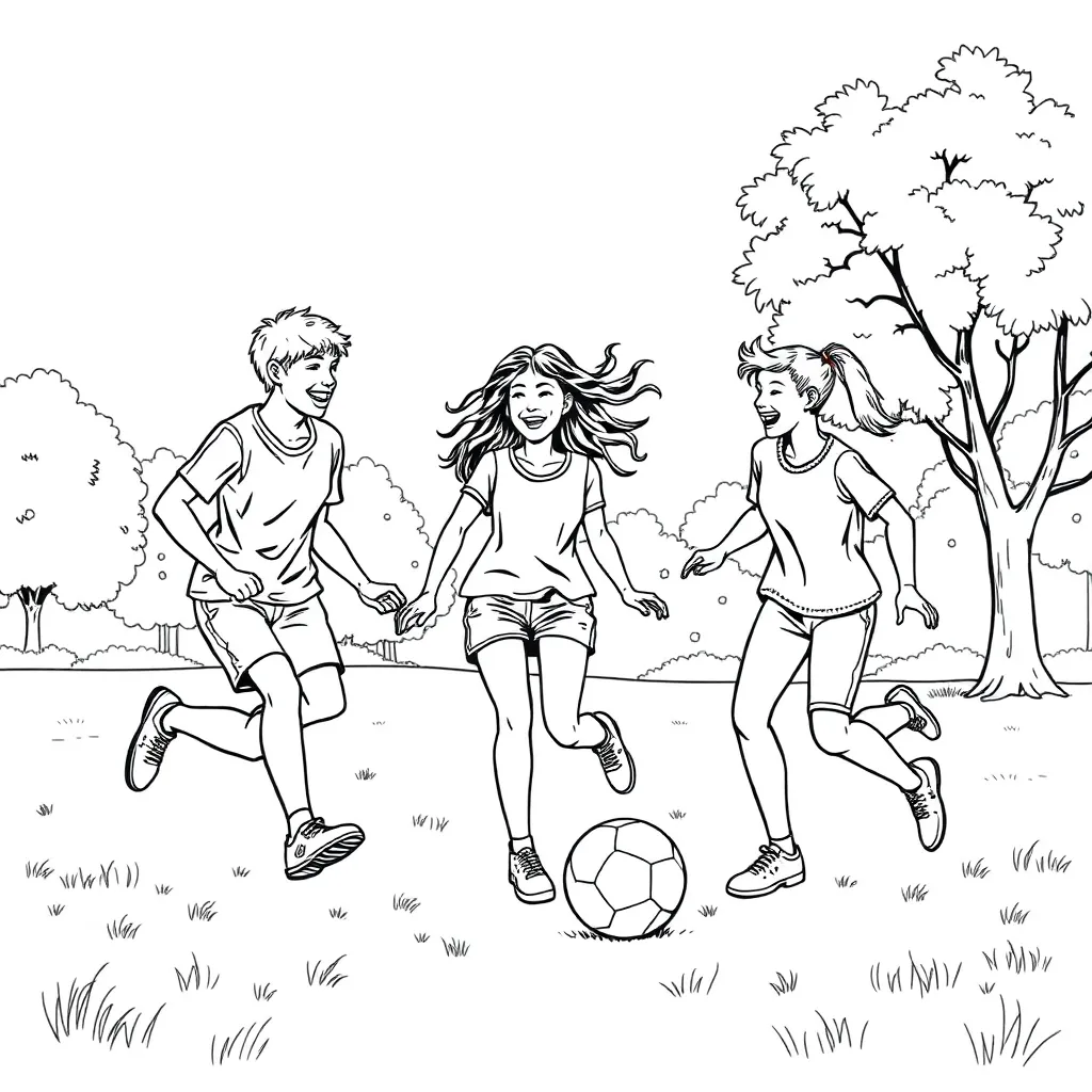 Sports coloring page