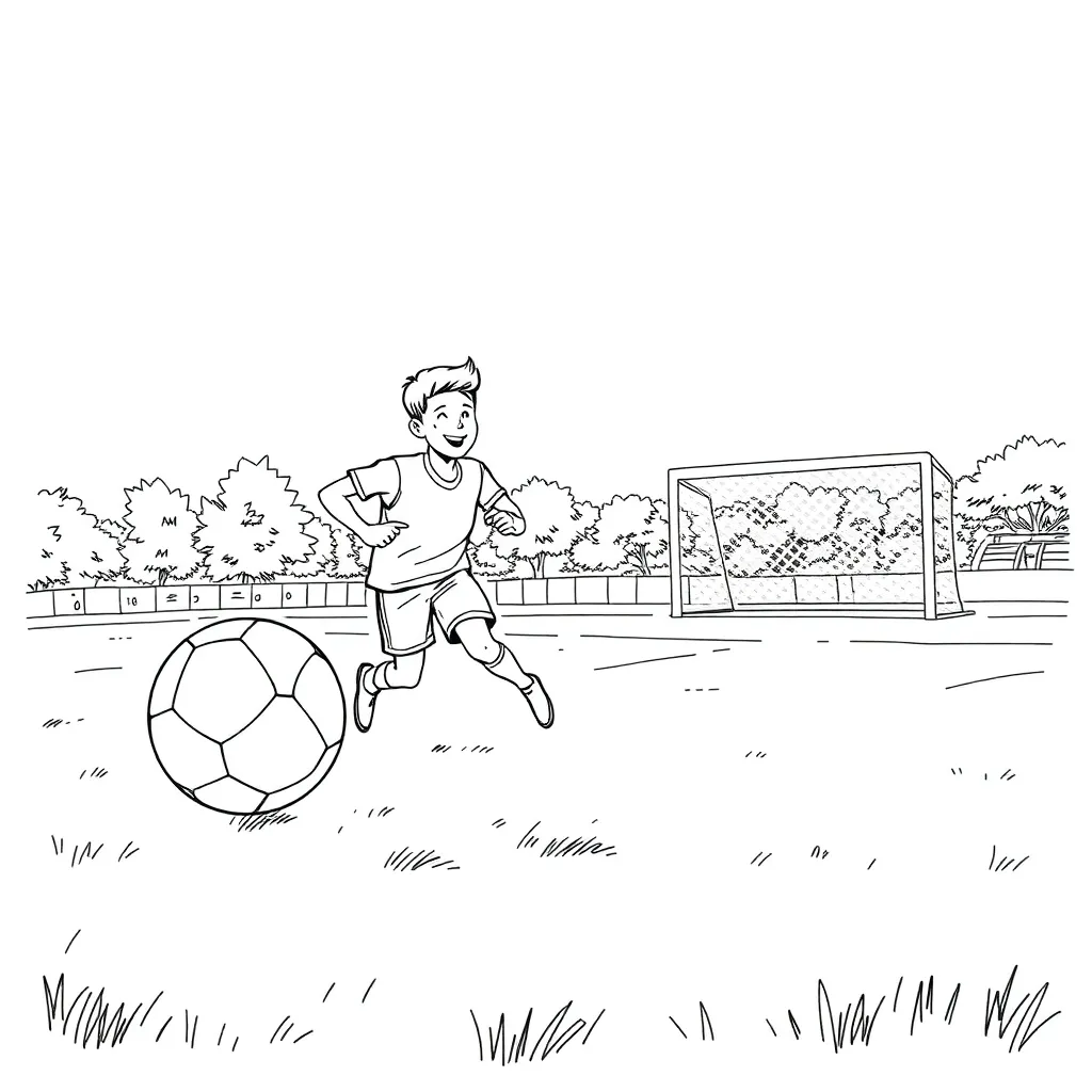 Sports coloring page
