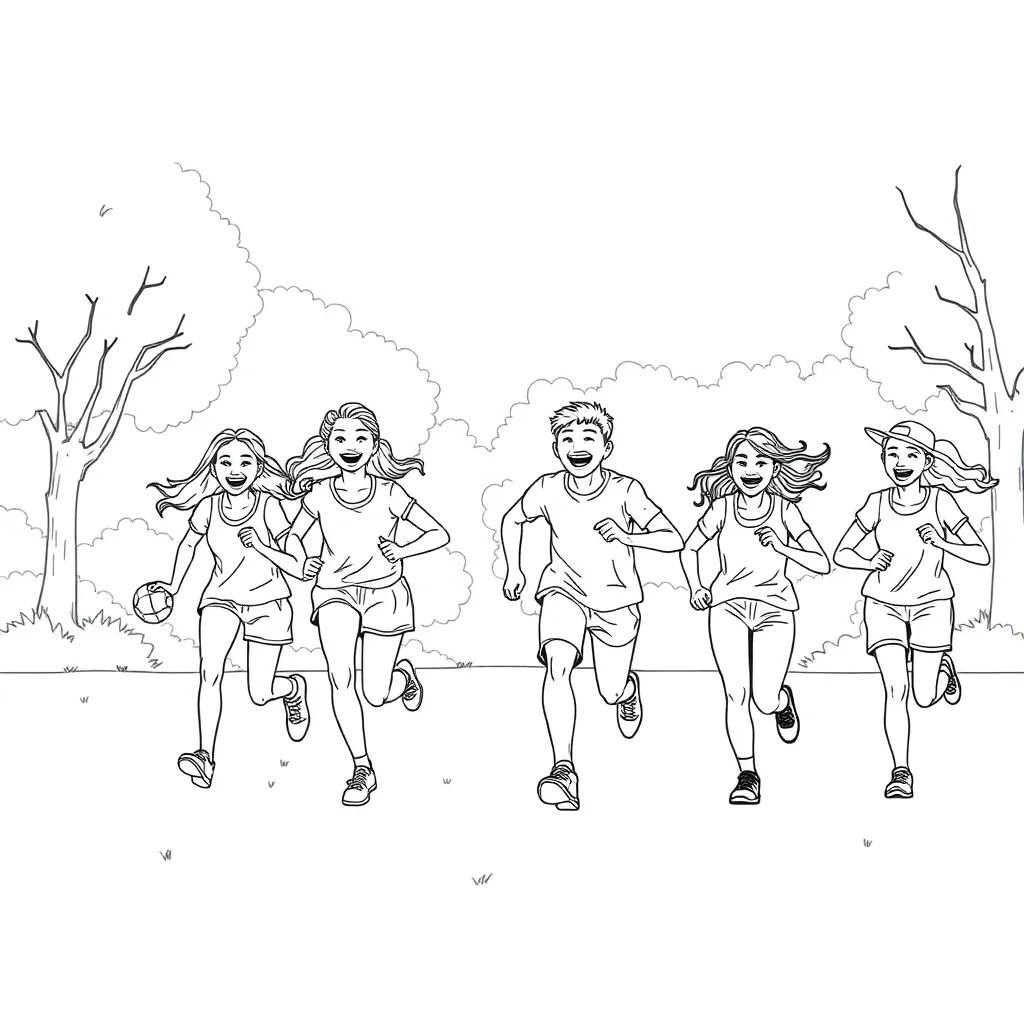 Sports coloring page