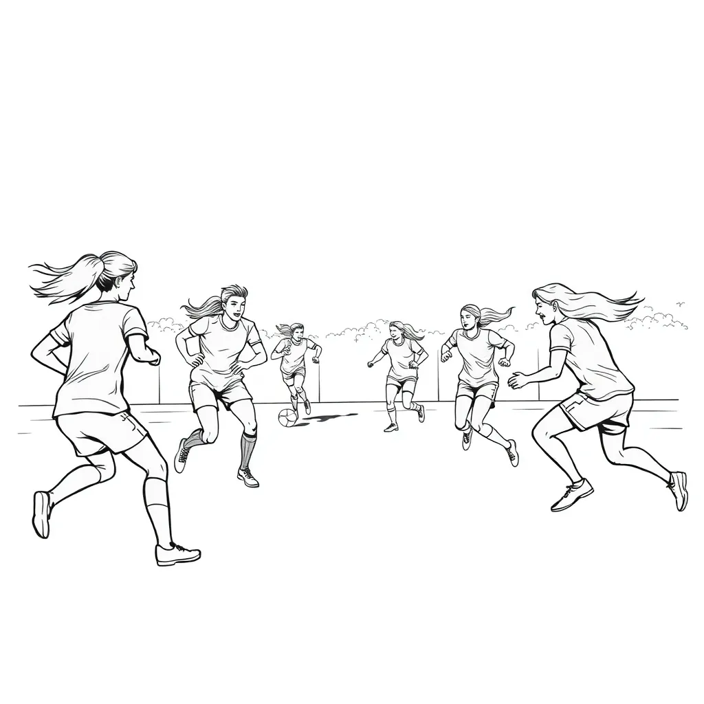 Sports coloring page