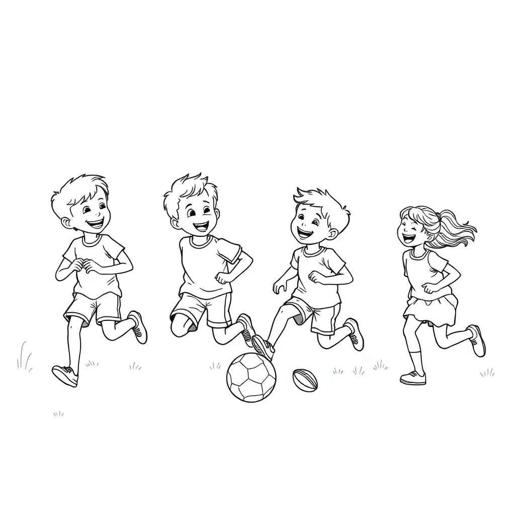 Sports coloring page
