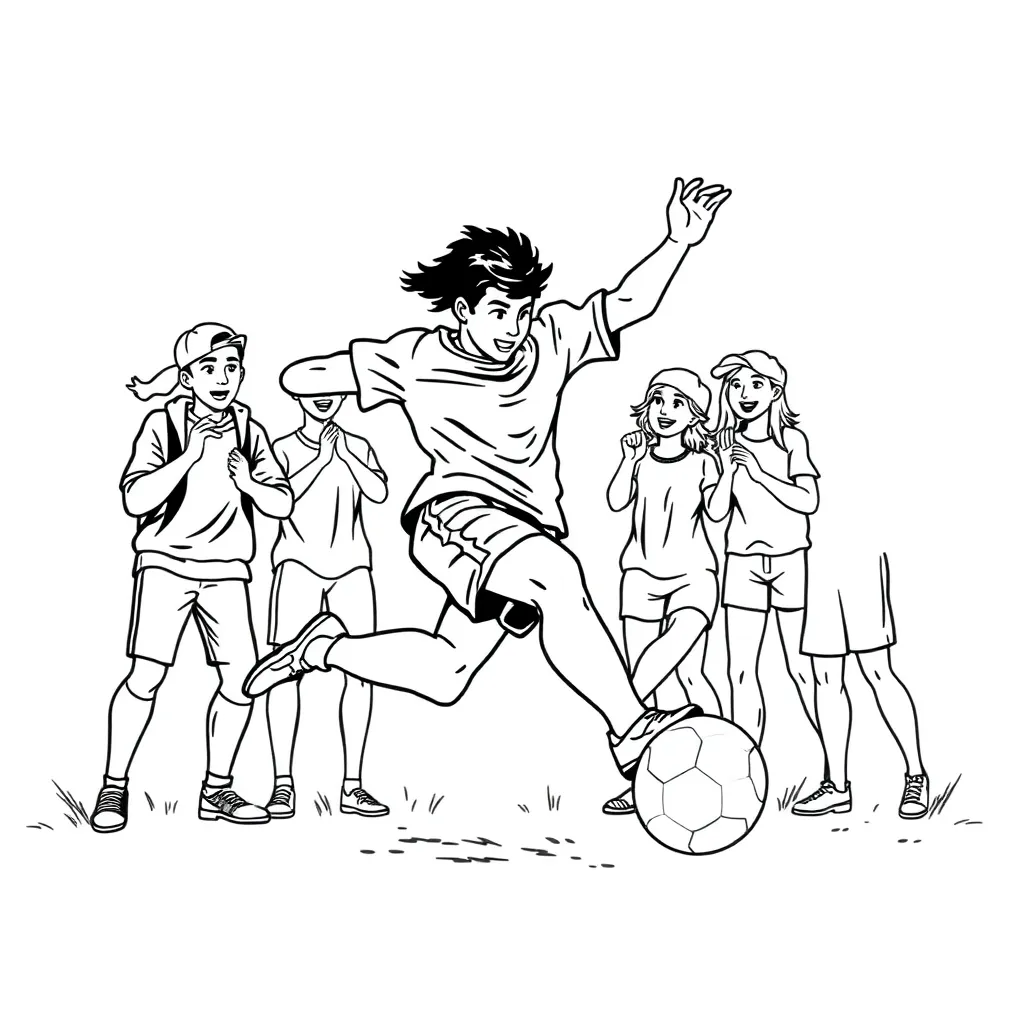 Sports coloring page