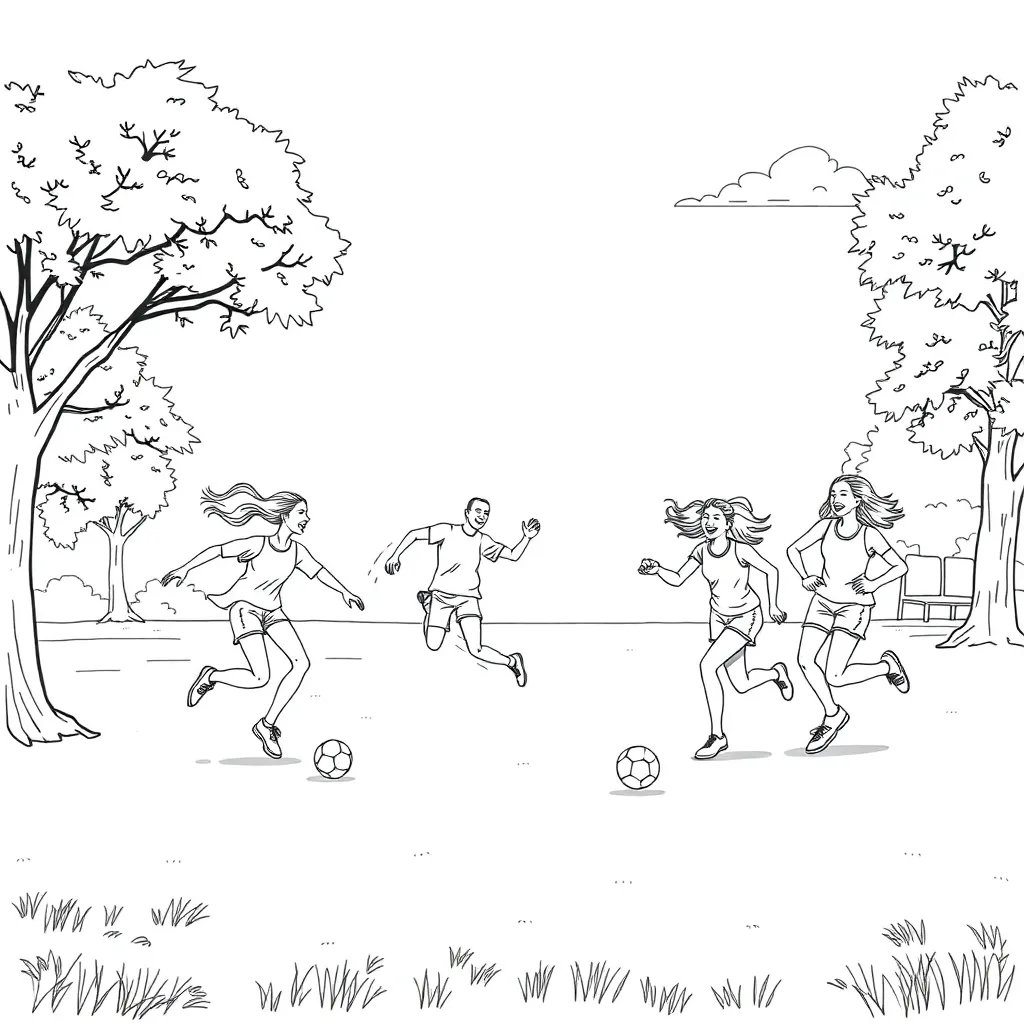 Sports coloring page