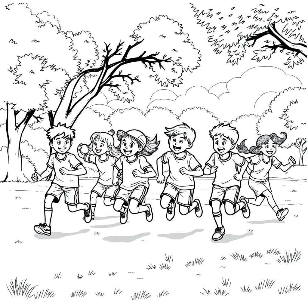 Sports coloring page
