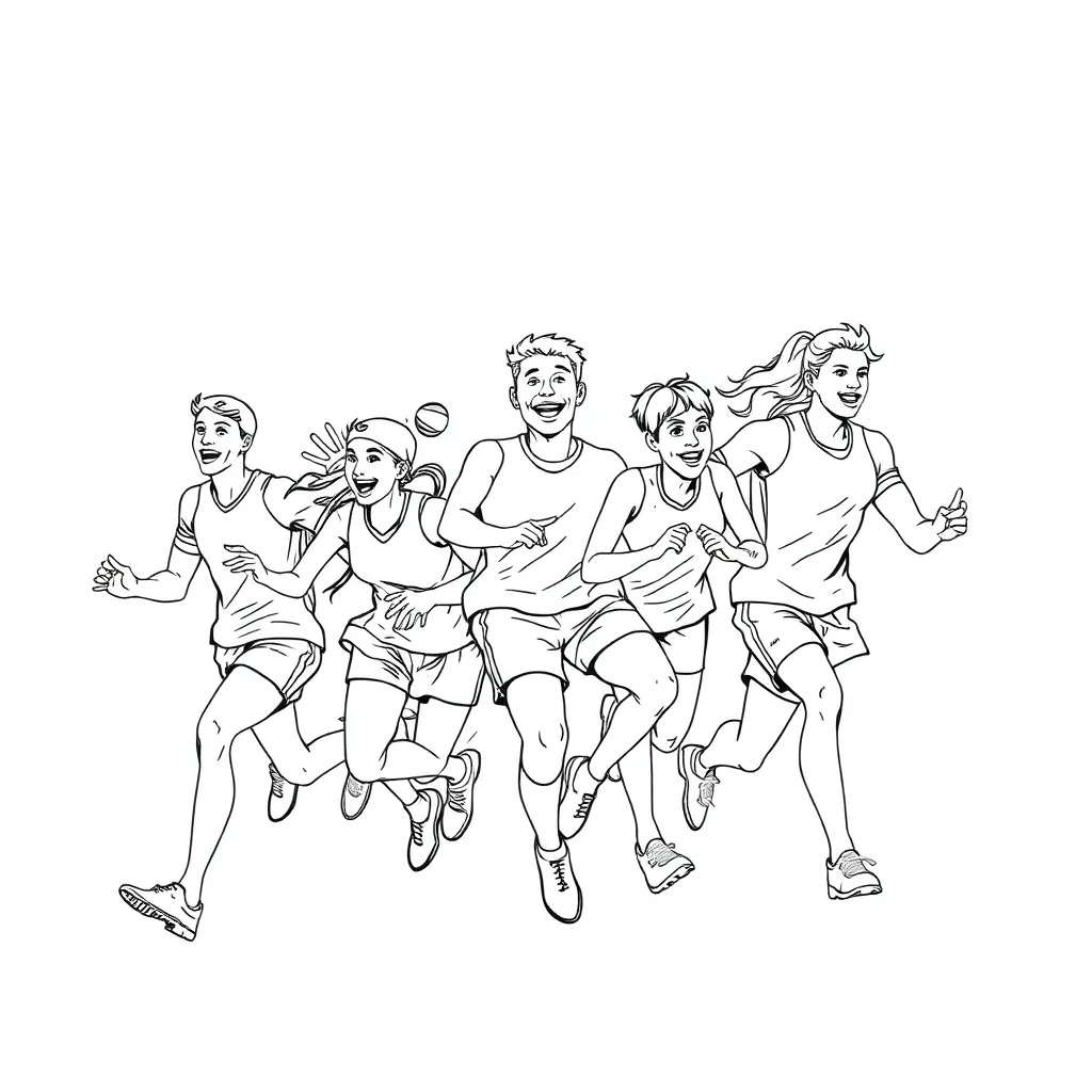 Sports coloring page