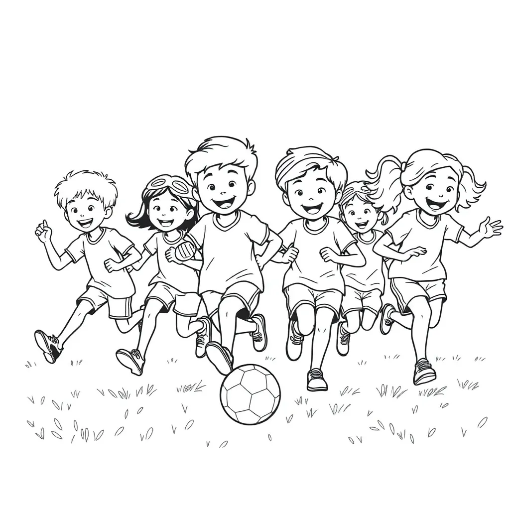 Sports coloring page