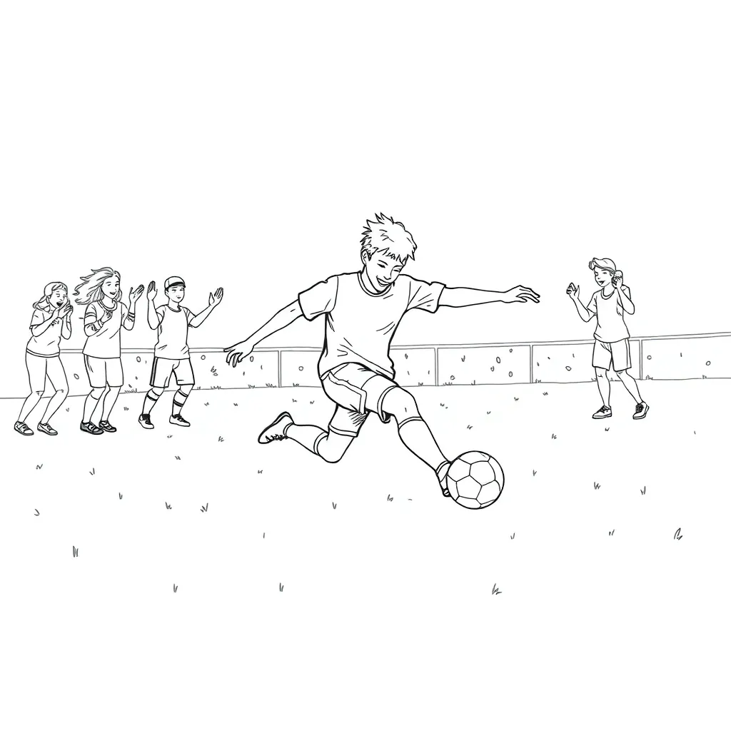 Sports coloring page