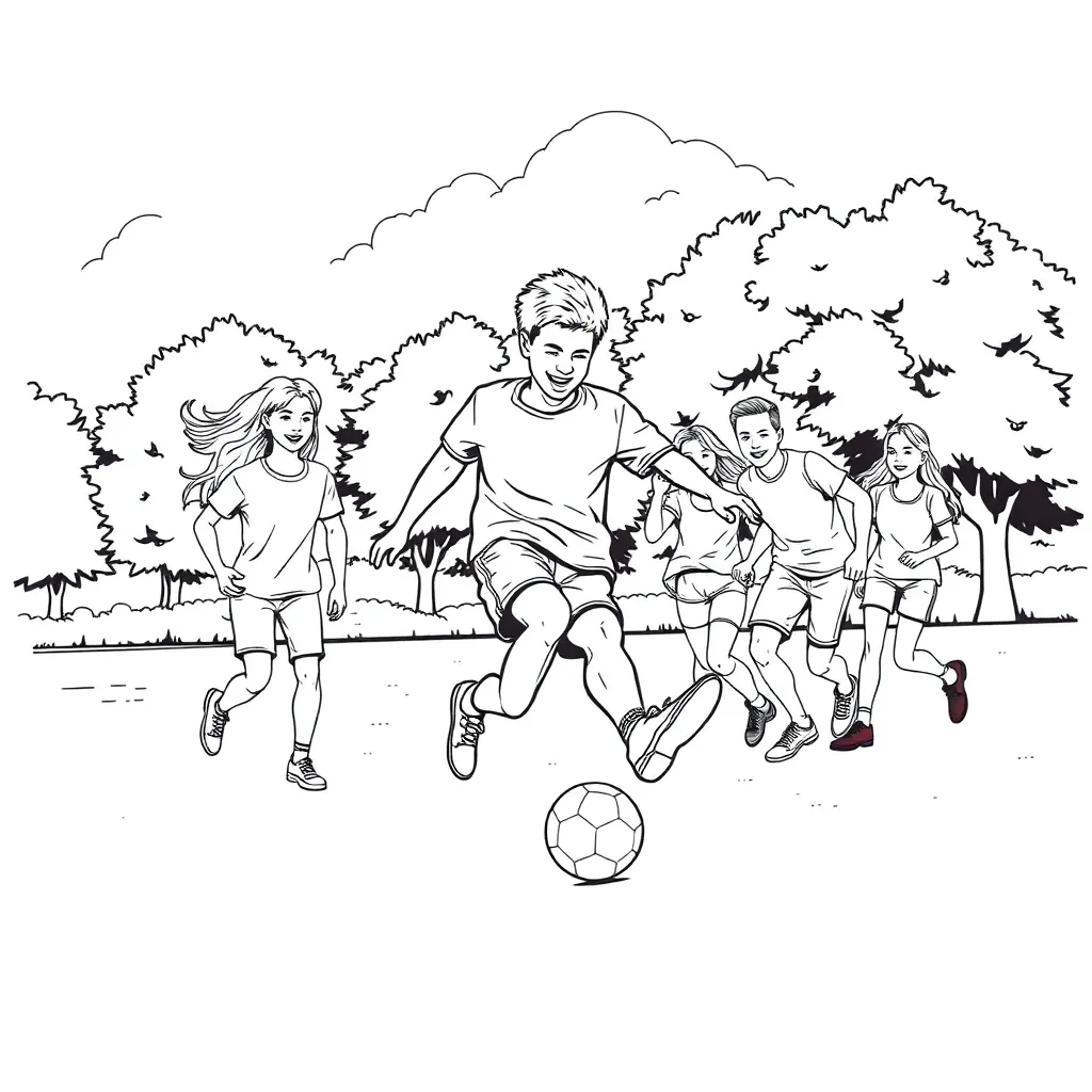 Sports coloring page