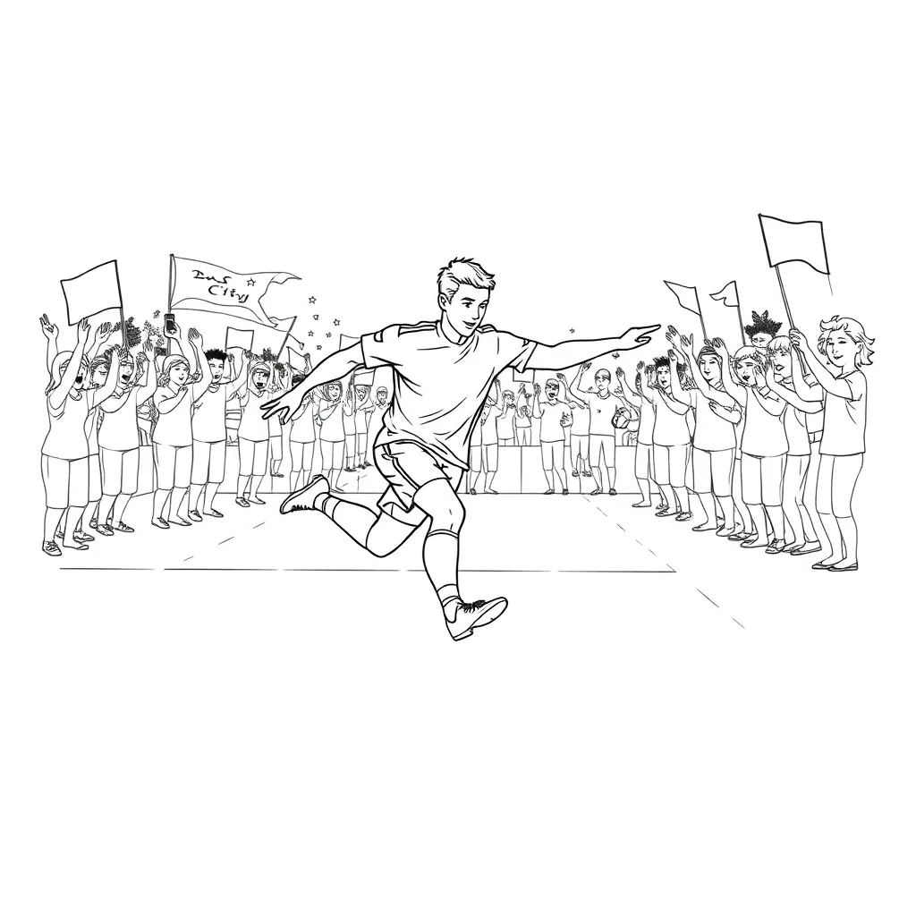 Sports coloring page