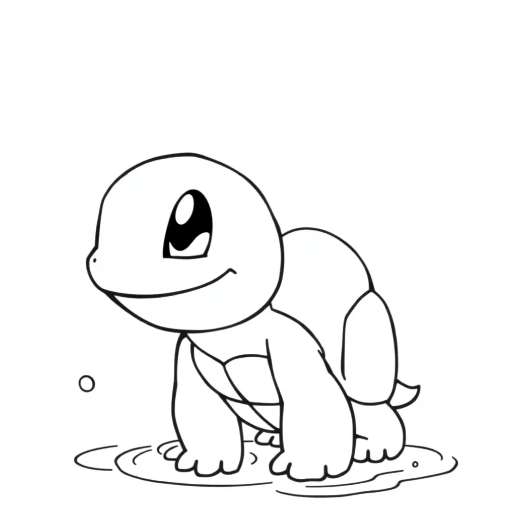 Squirtle coloring page