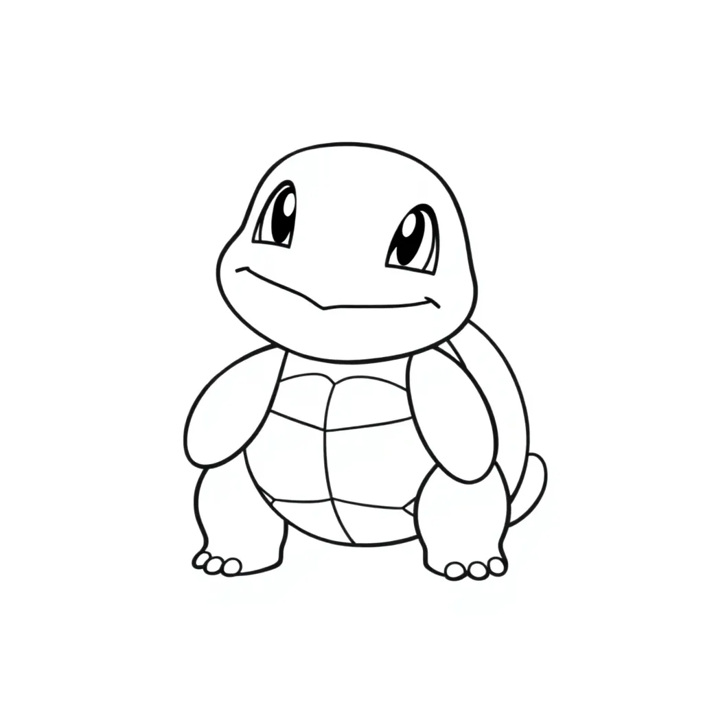Squirtle coloring page
