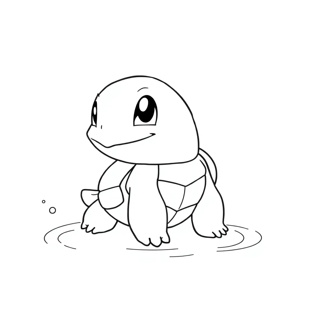 Squirtle coloring page