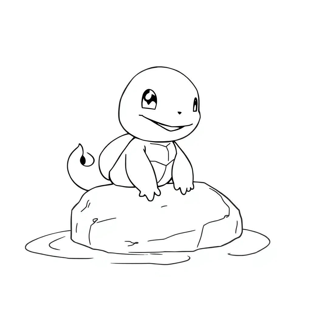 Squirtle coloring page