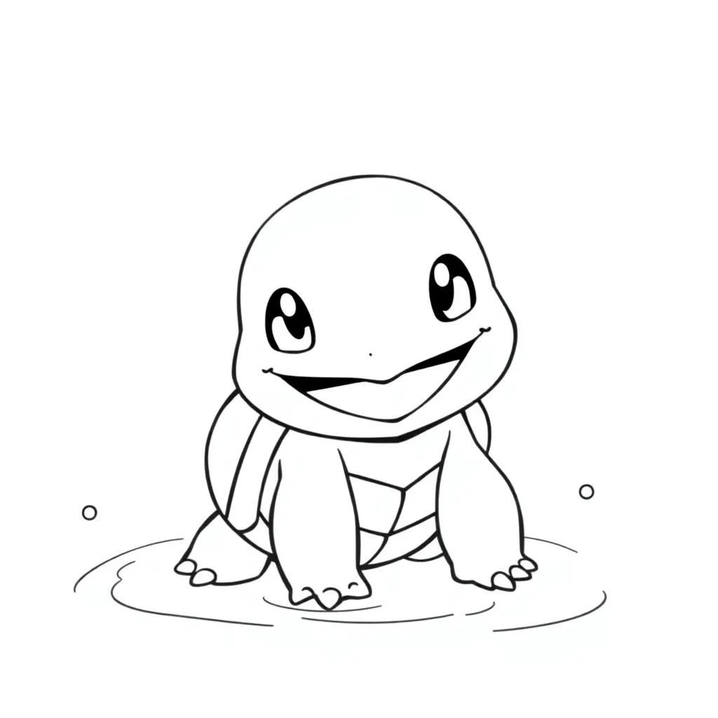 Squirtle coloring page