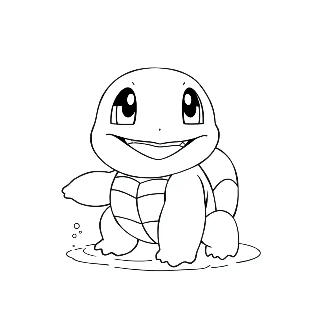 Squirtle coloring page