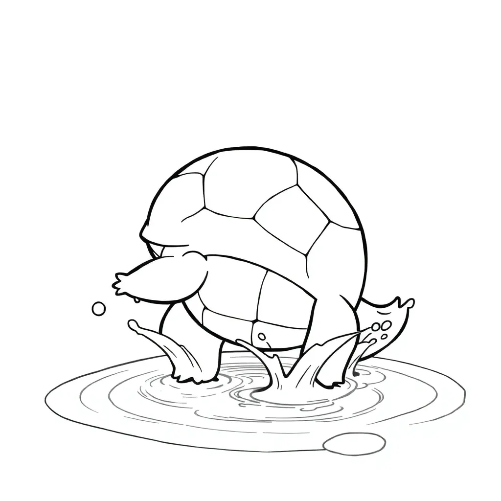 Squirtle coloring page