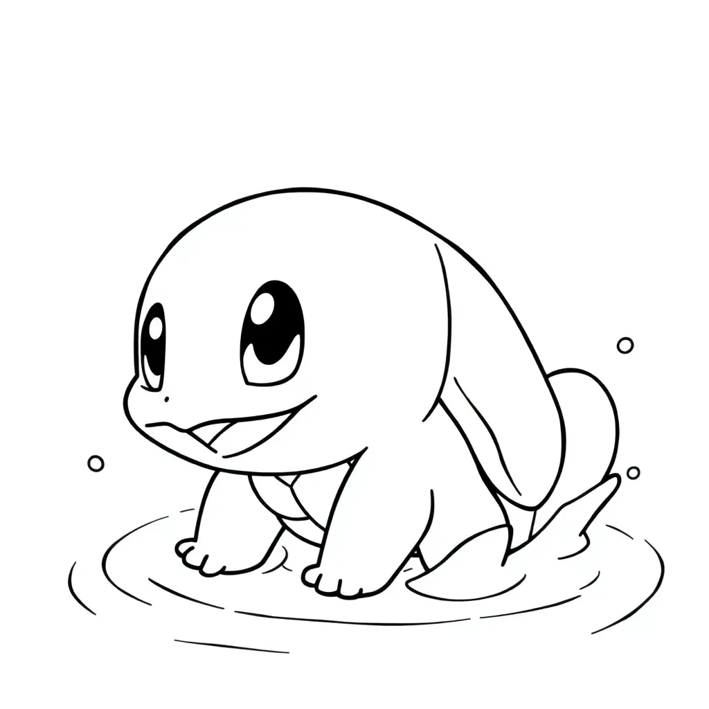 Squirtle coloring page