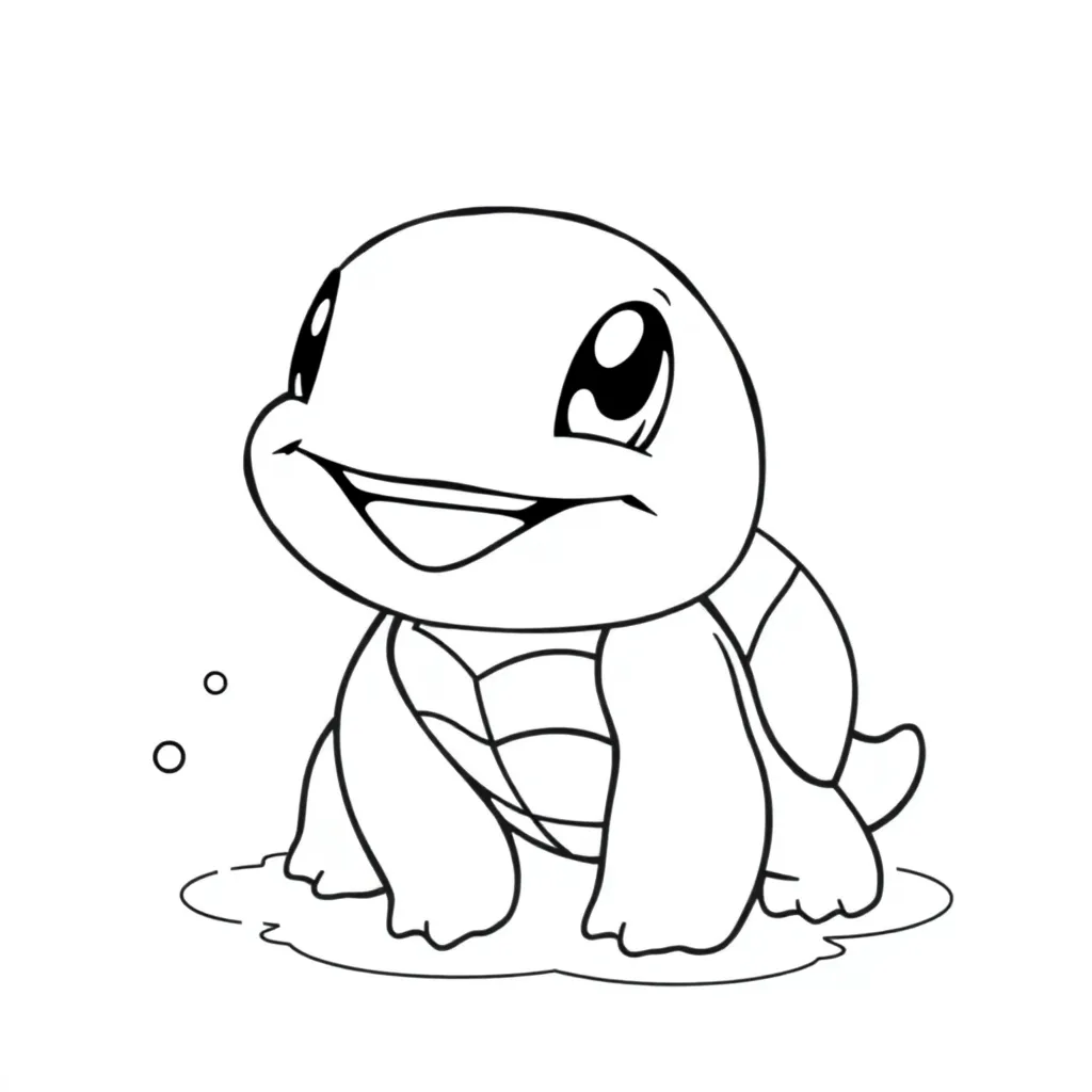 Squirtle coloring page