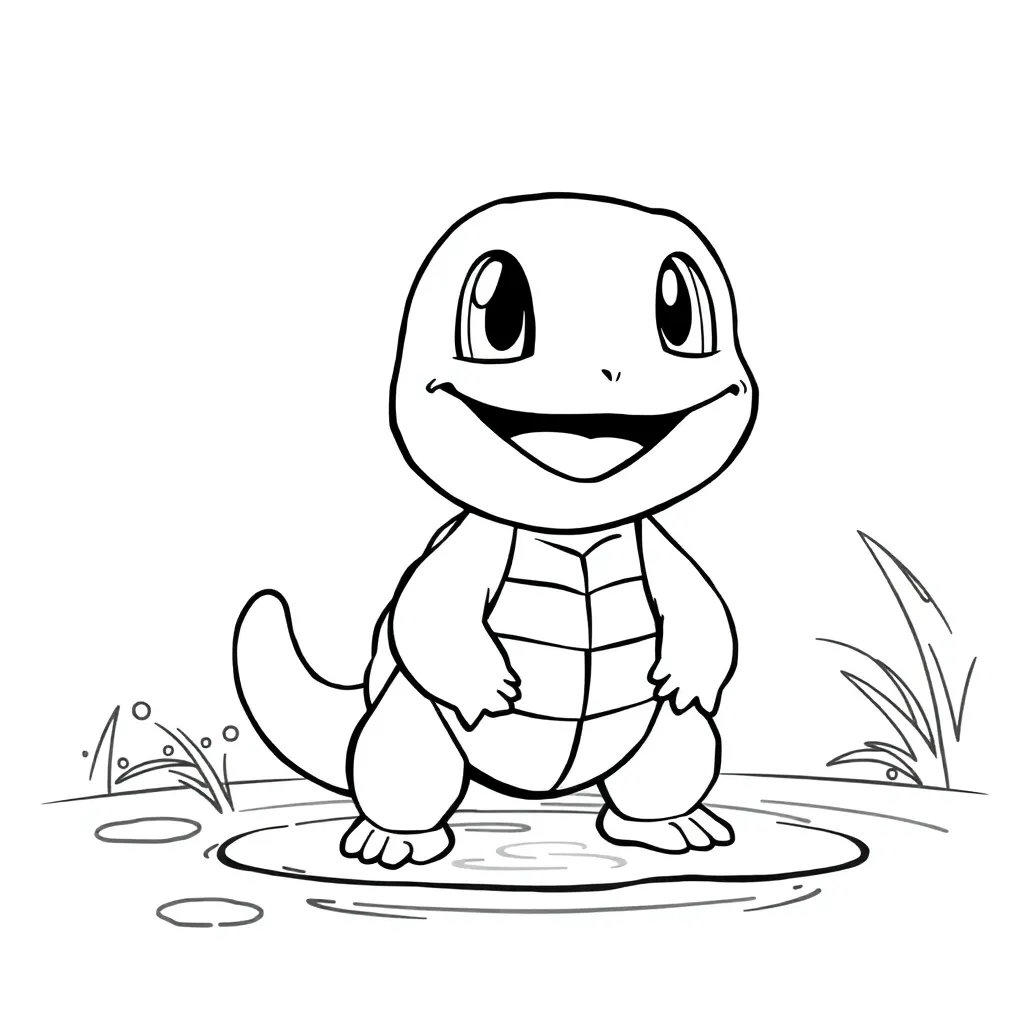 Squirtle coloring page