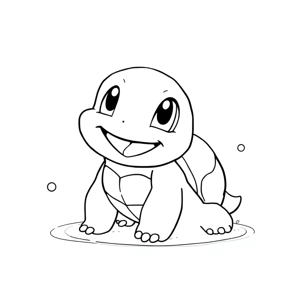 Squirtle coloring page