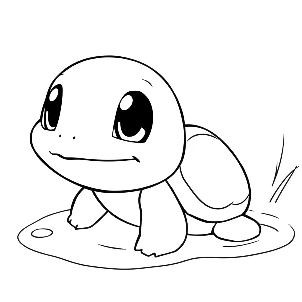 Squirtle coloring page