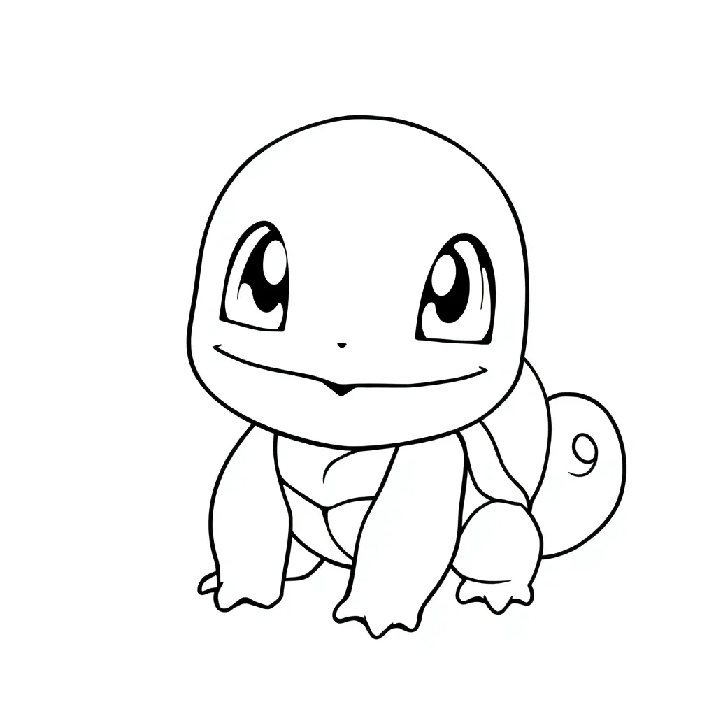 Squirtle coloring page