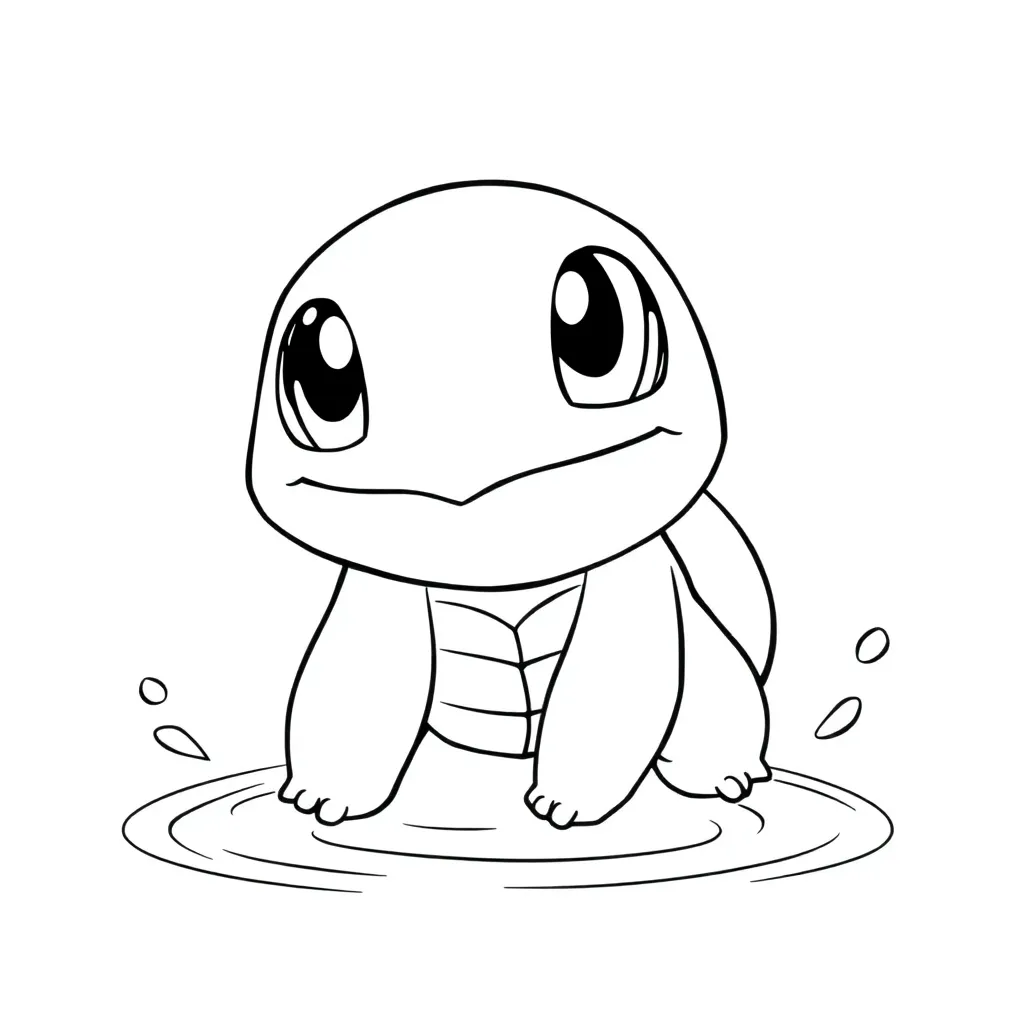 Squirtle coloring page
