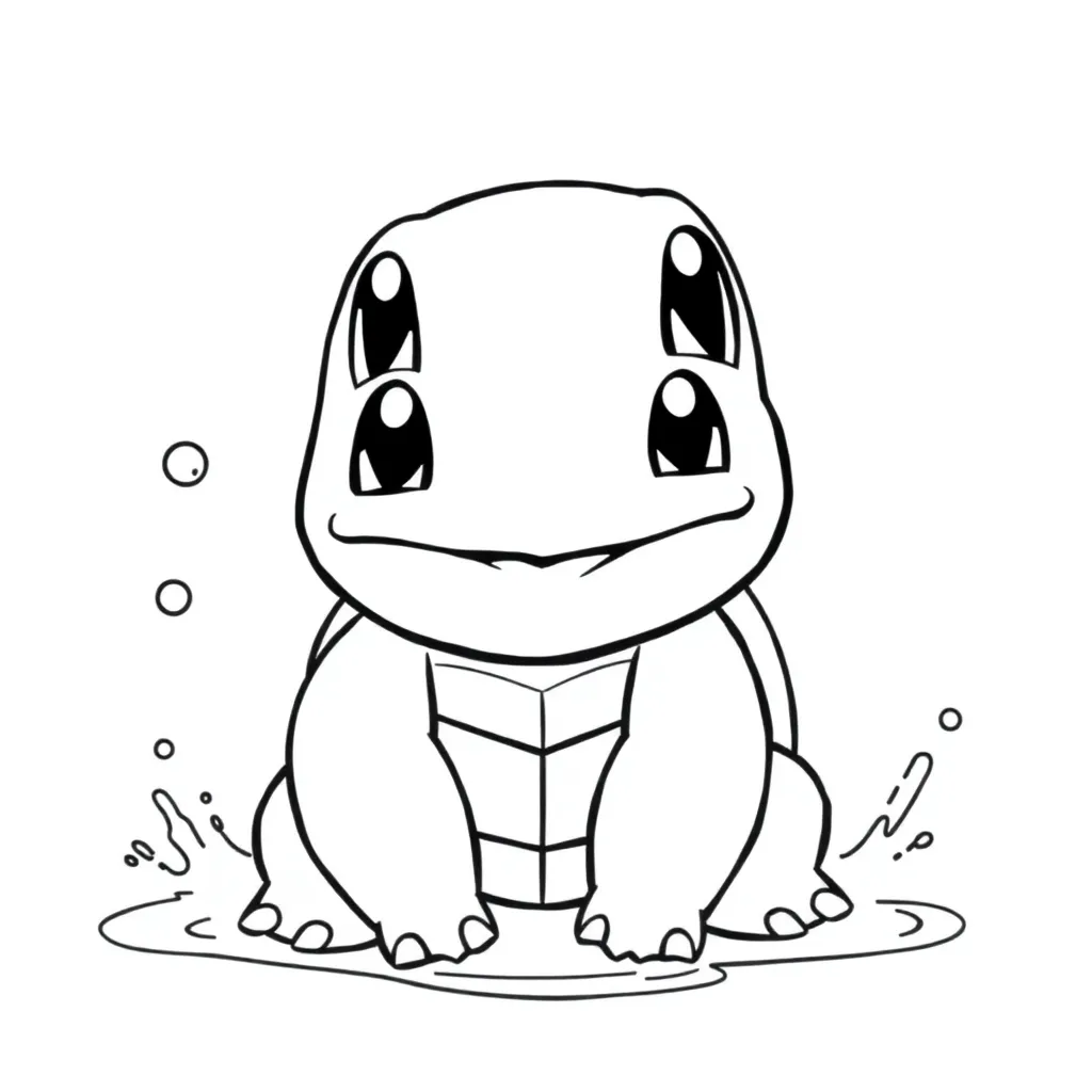 Squirtle coloring page
