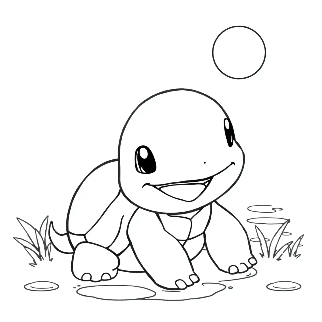 Squirtle coloring page