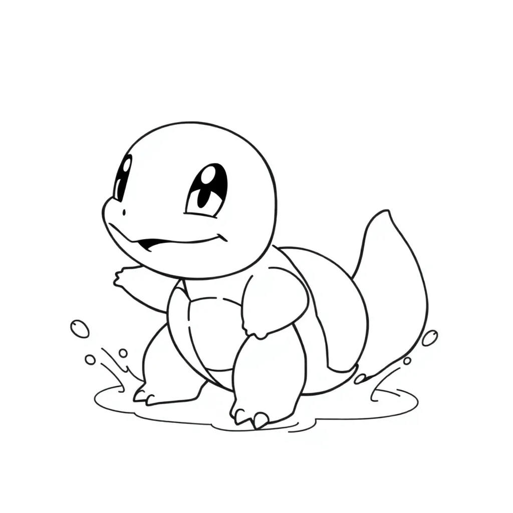 Squirtle coloring page