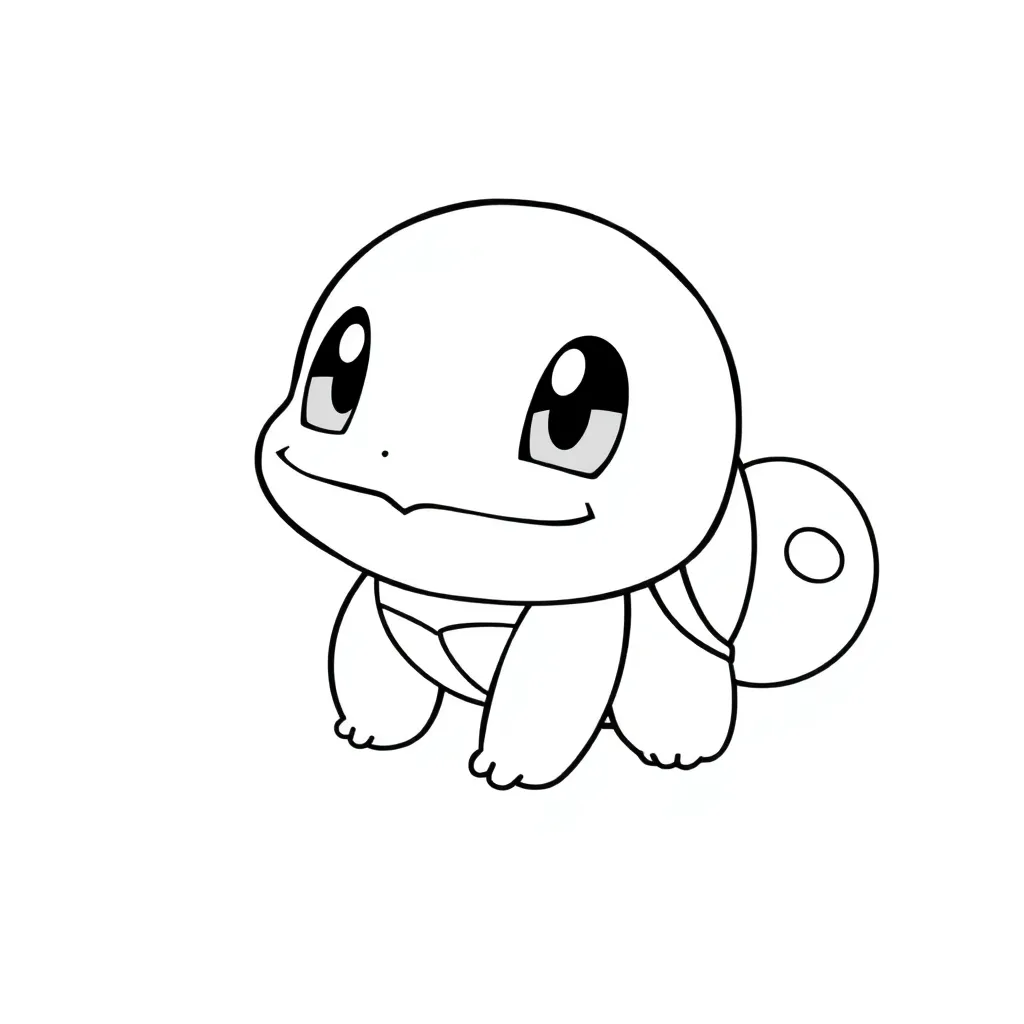 Squirtle coloring page