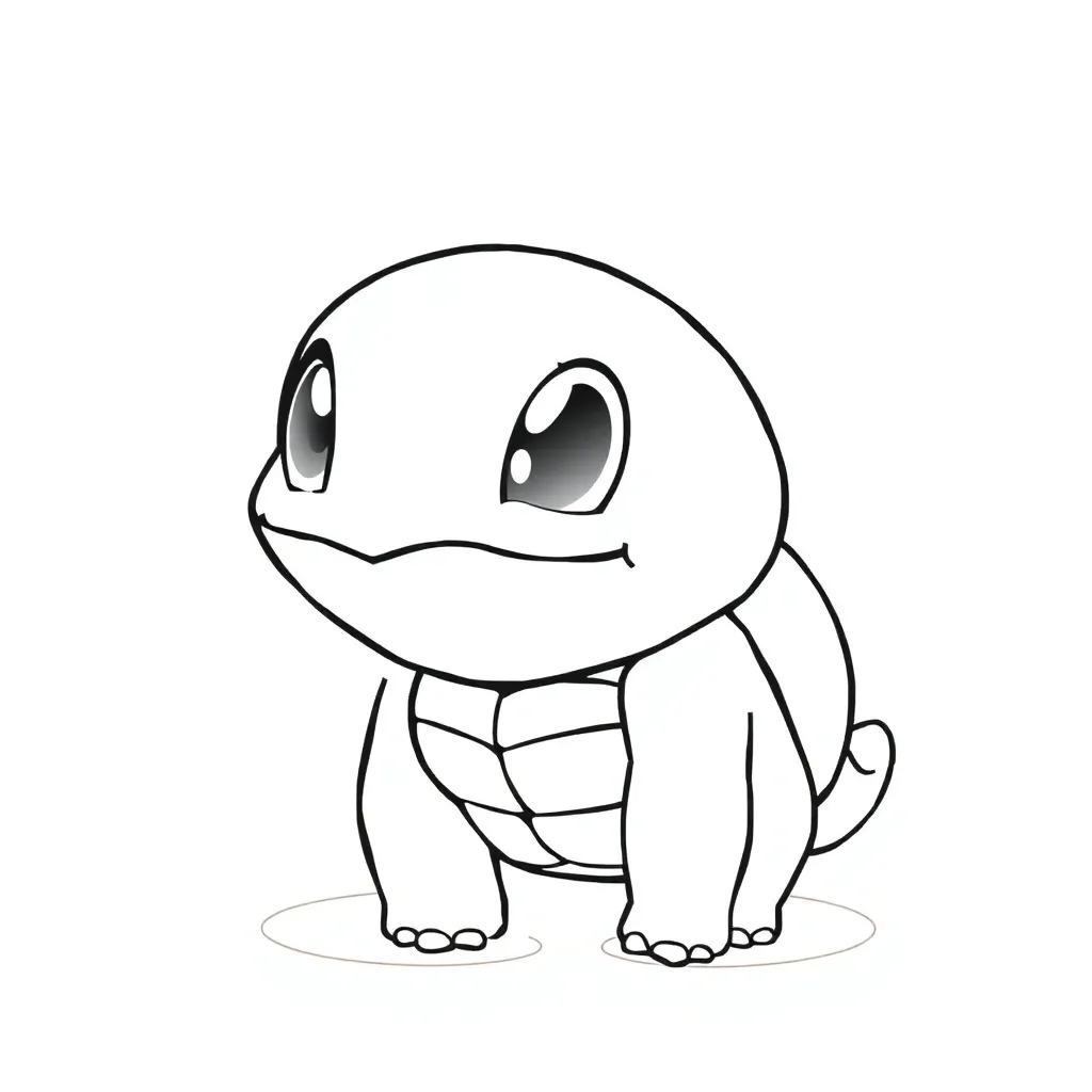 Squirtle coloring page